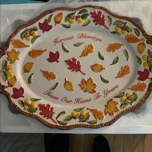 temp•tations Figural Harvest platter - never used